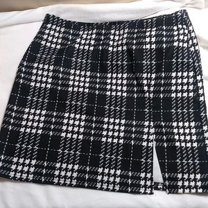 Womens checkered pencil skirt